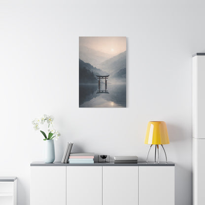 Zen Torii Reflection Wall Art & Canvas Print