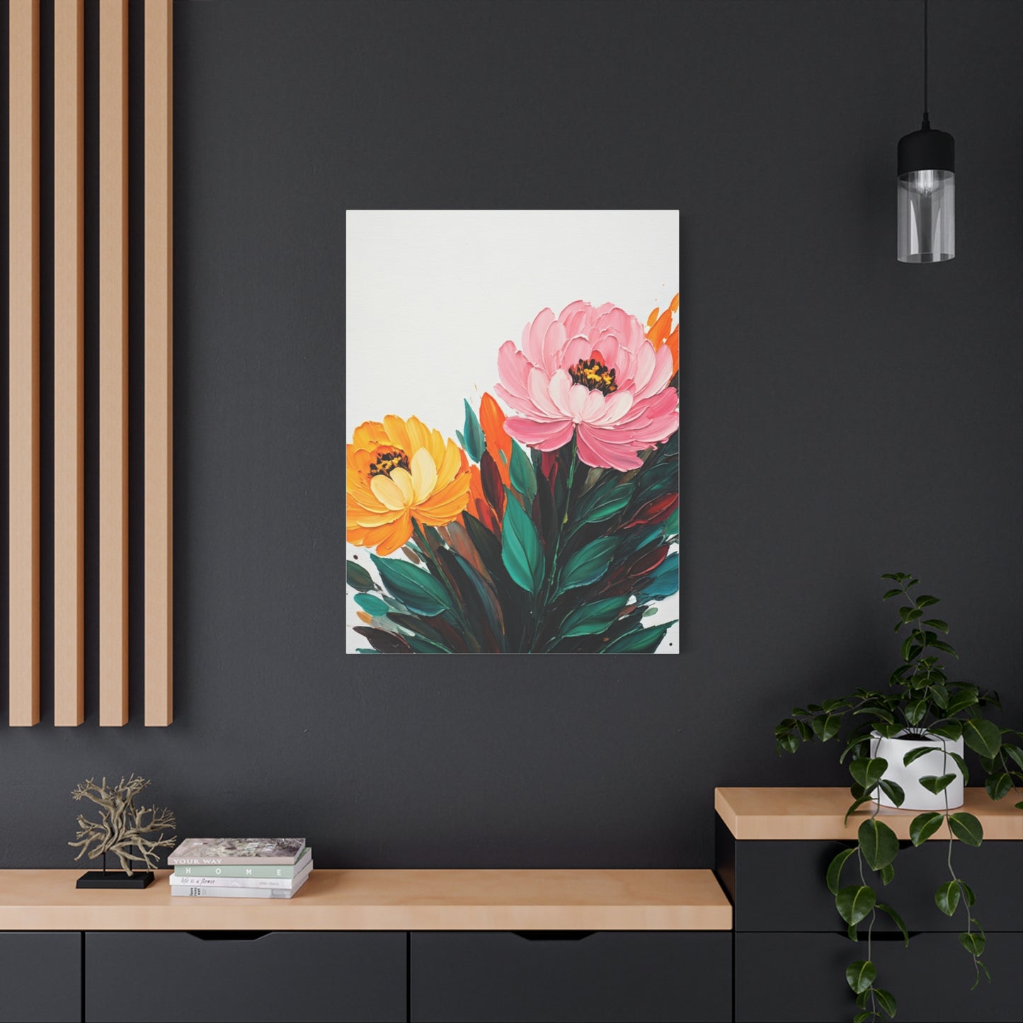 Soft Pink and Yellow Floral Wall Art & Canvas Prints