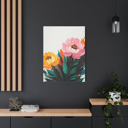 Soft Pink and Yellow Floral Wall Art & Canvas Prints