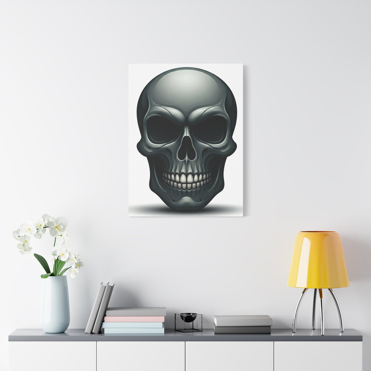 Steel Skull Essence Wall Art & Canvas Print