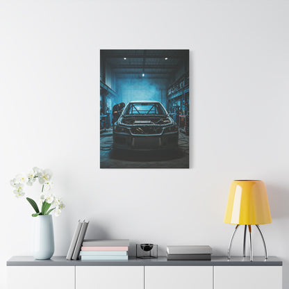 Mitsubishi Lancer Evolution Custom Fabrication Garage Wall Art & Canvas Prints