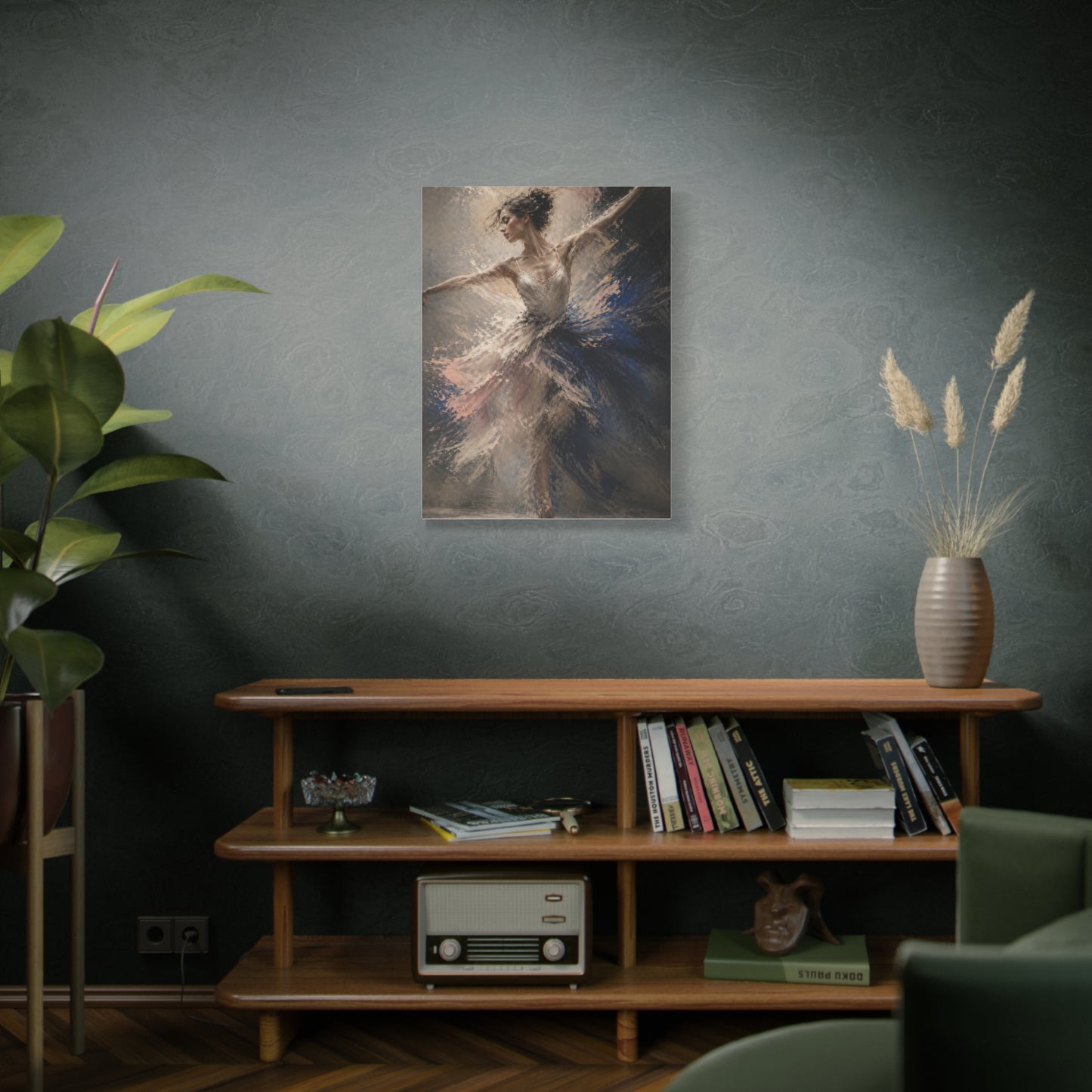 Expressive Ballet Motion Painting Wall Art & Canvas Print