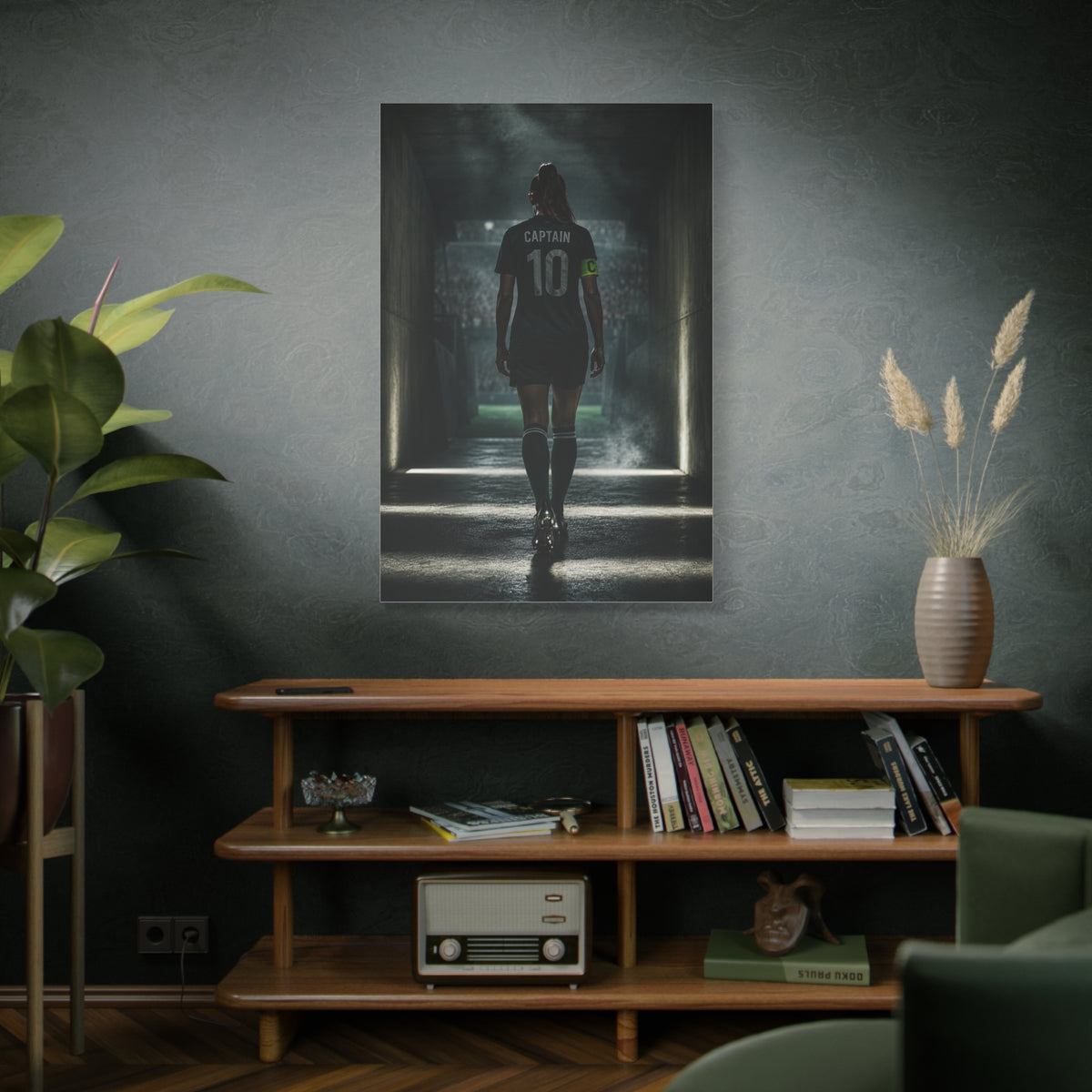 Soccer Captain Tunnel Sports Wall Art & Canvas Print