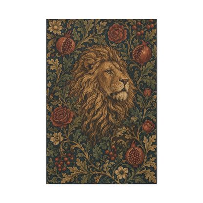Ornamental Lion Tapestry Heritage Wall Art & Canvas Print