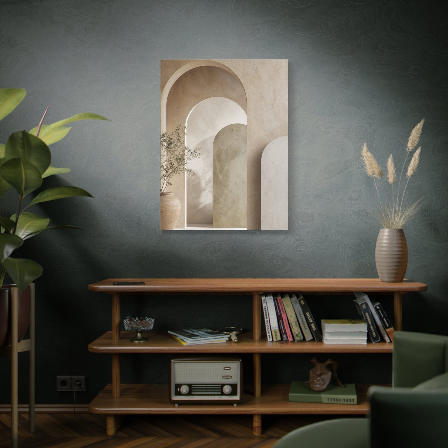 Soft Neutral Architectural Arch Wall Art & Canvas Print