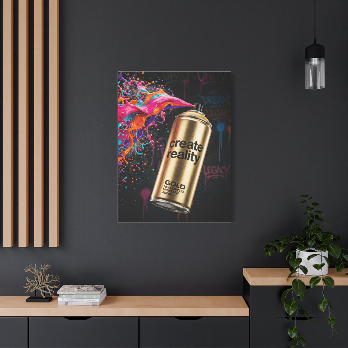 Create Reality Spray Explosion Street Wall Art & Canvas Print