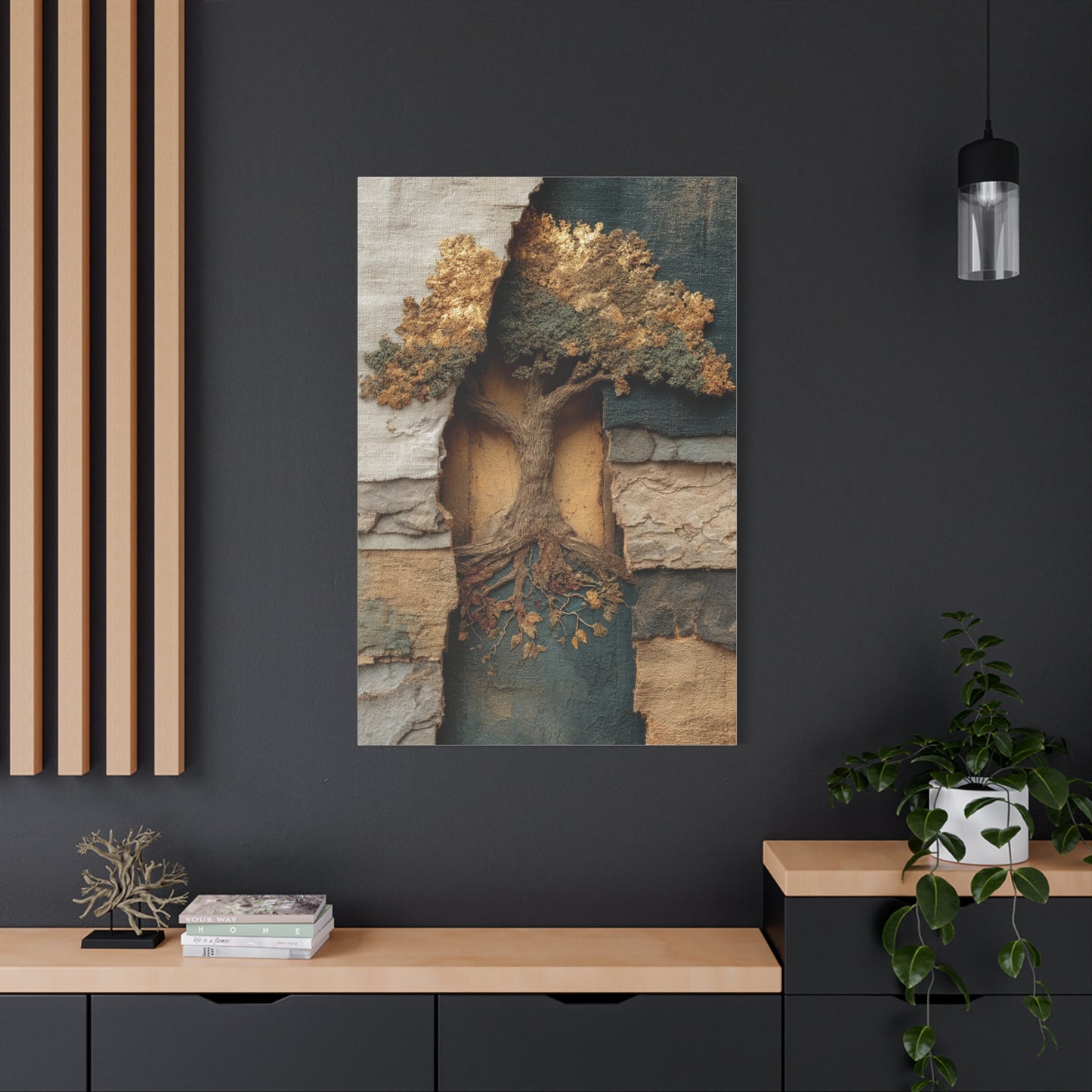 Tree of Life Textural Relief Wall Art & Canvas Print