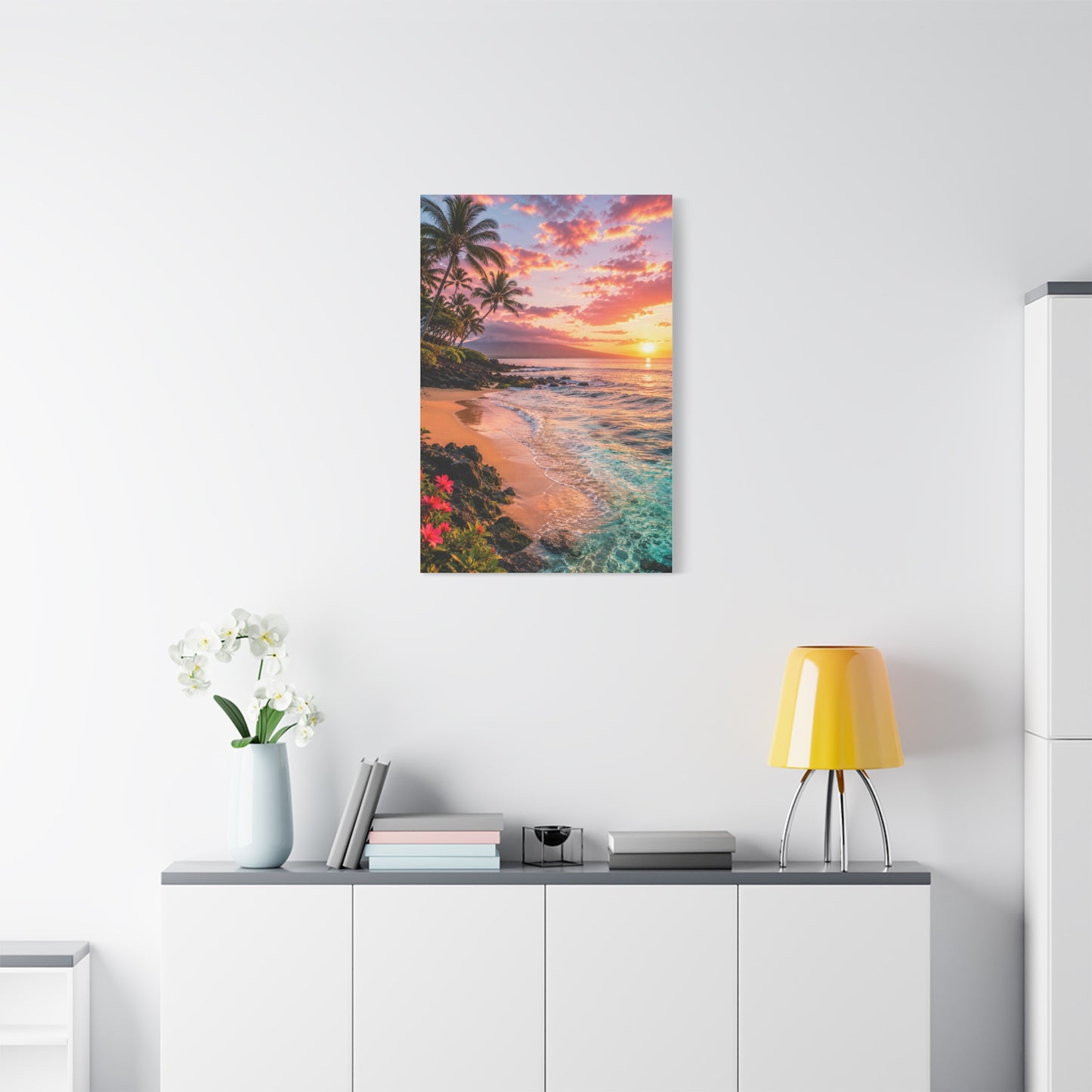 Maui Tropical Sunrise Shoreline Wall Art & Canvas Print