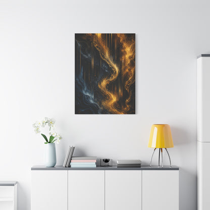 Liquid Gold Abstract Bar Atmosphere Wall Art & Canvas Print