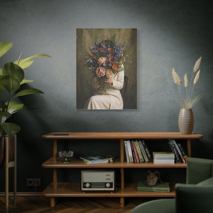 Concealed Identity Floral Portrait Wall Art & Canvas Print