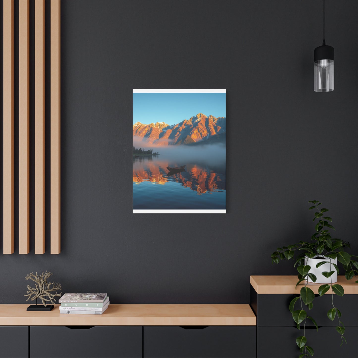 Premium Lake Canvas Print: Tranquil Waters Wall Decor