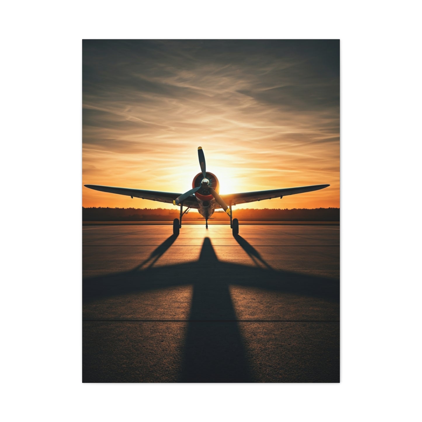 Golden Horizon Propeller Flight Wall Art & Canvas Prints