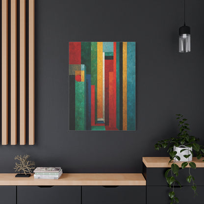 Industrial Architectural Color Block Wall Art & Canvas Print