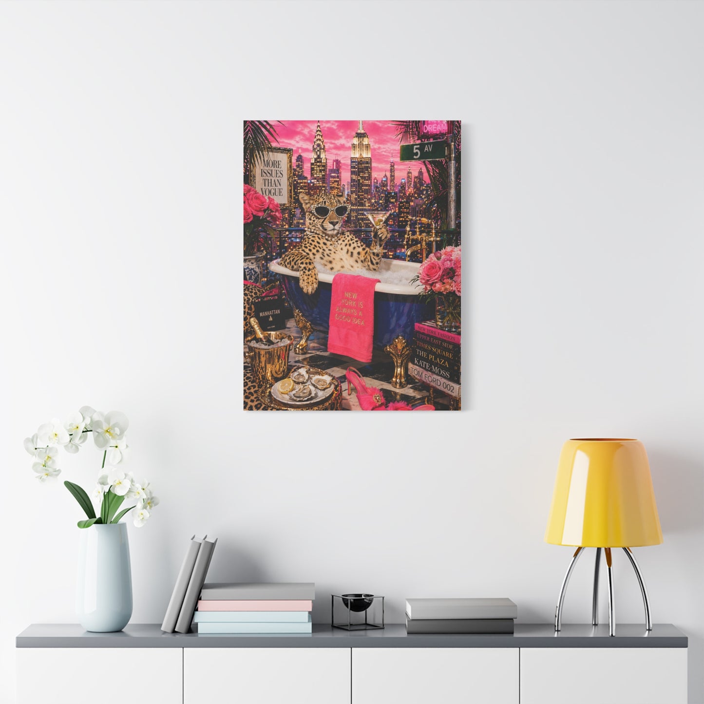 Pop Surreal NYC Luxury Scene Wall Art & Canvas Print