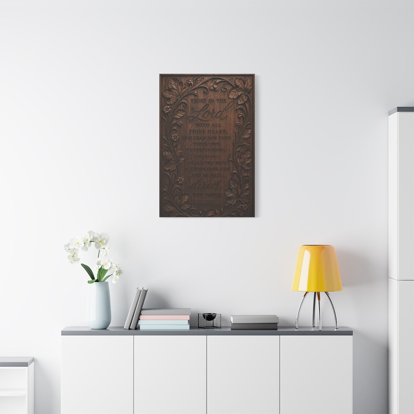Proverbs Heirloom Wood Scripture Wall Art & Canvas Print