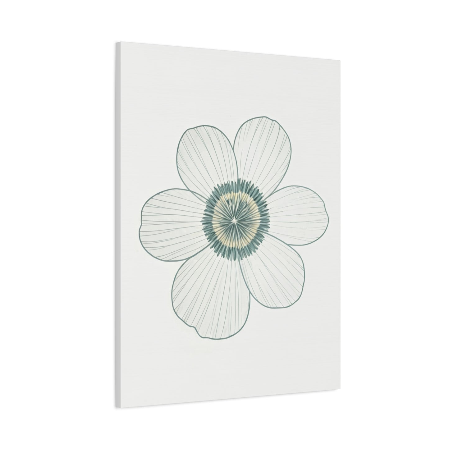 Minimal Line Floral Sketch Wall Art & Canvas Prints
