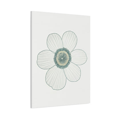Minimal Line Floral Sketch Wall Art & Canvas Prints