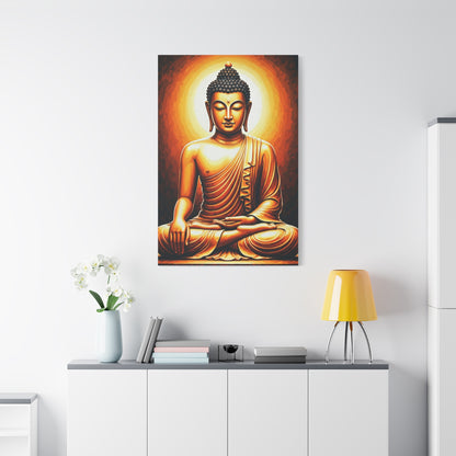 Sacred Enlightenment Buddha Figure Wall Art & Canvas Prints