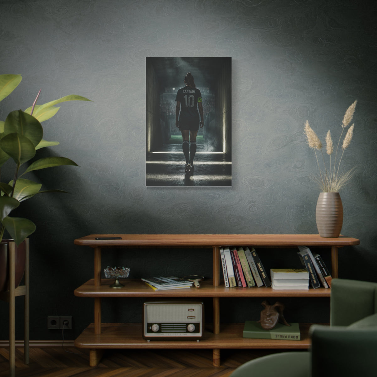 Soccer Captain Tunnel Sports Wall Art & Canvas Print
