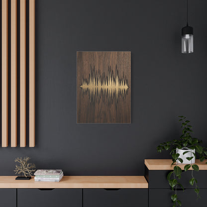 Personalized Soundwave Engraved Wood Wall Art & Canvas Print