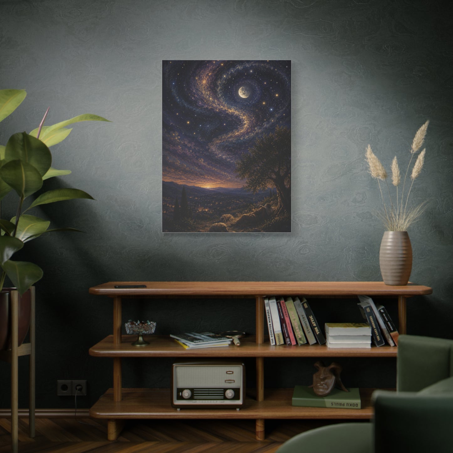 Psalm 8 Celestial Wonder Scripture Wall Art & Canvas Print
