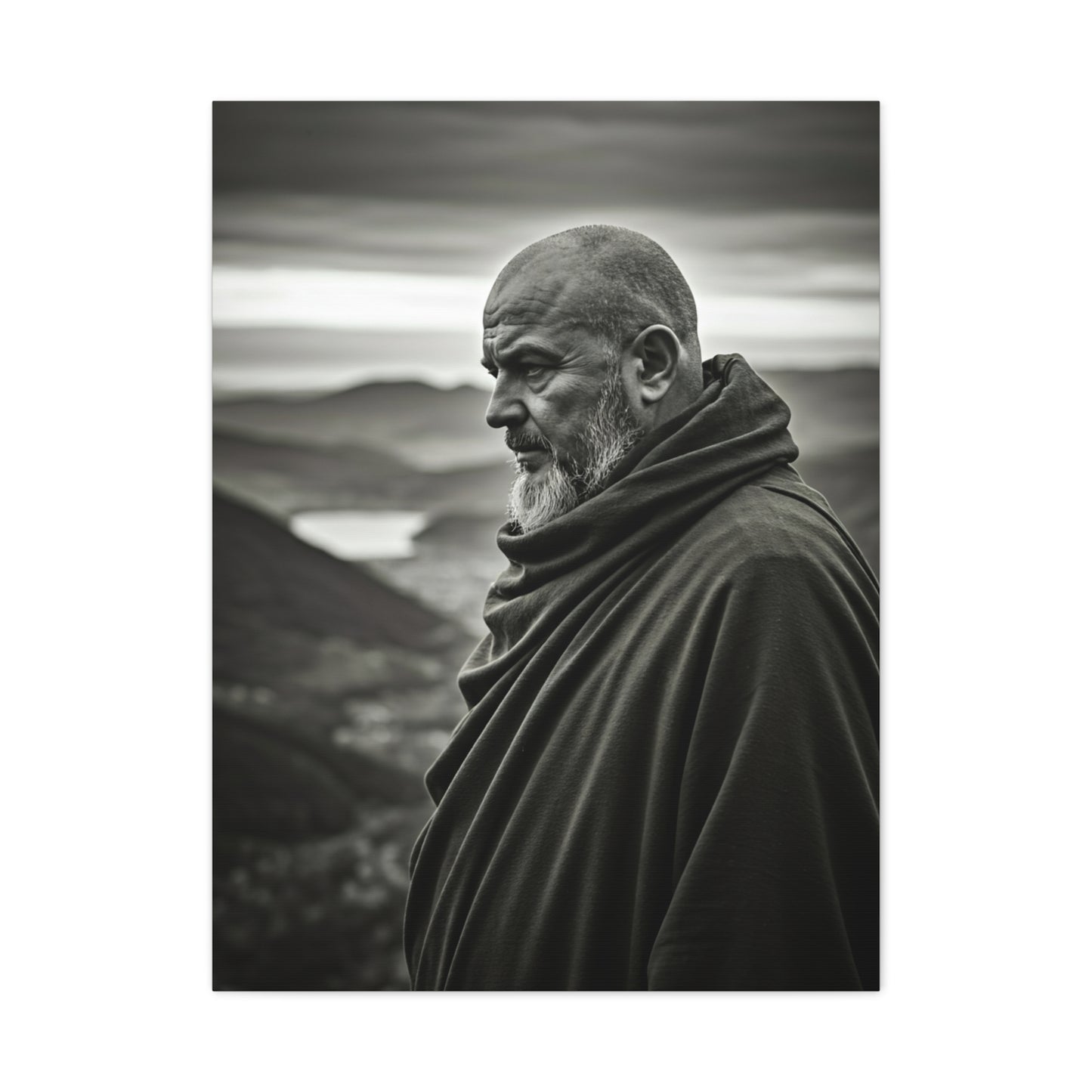 Contemplative Wanderer Portrait Wall Art & Canvas Prints
