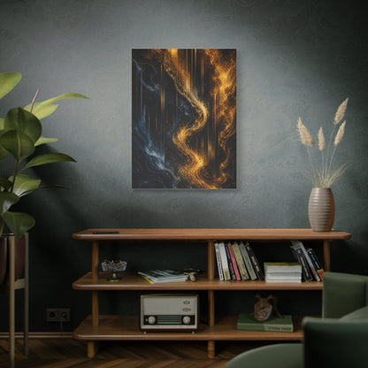Liquid Gold Abstract Bar Atmosphere Wall Art & Canvas Print