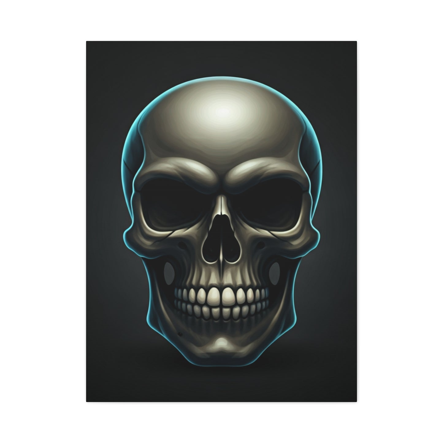 Neon Skull Dominion Wall Art & Canvas Print