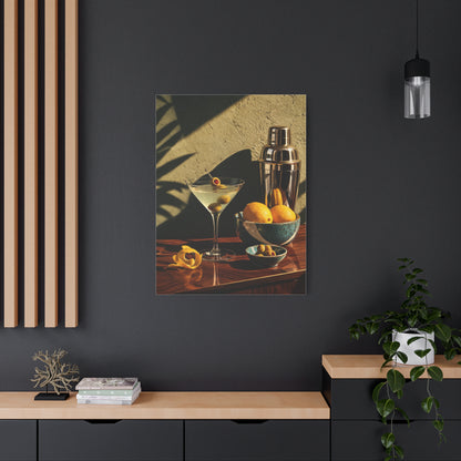 Graphic Cocktail Bar Still Life Wall Art & Canvas Print