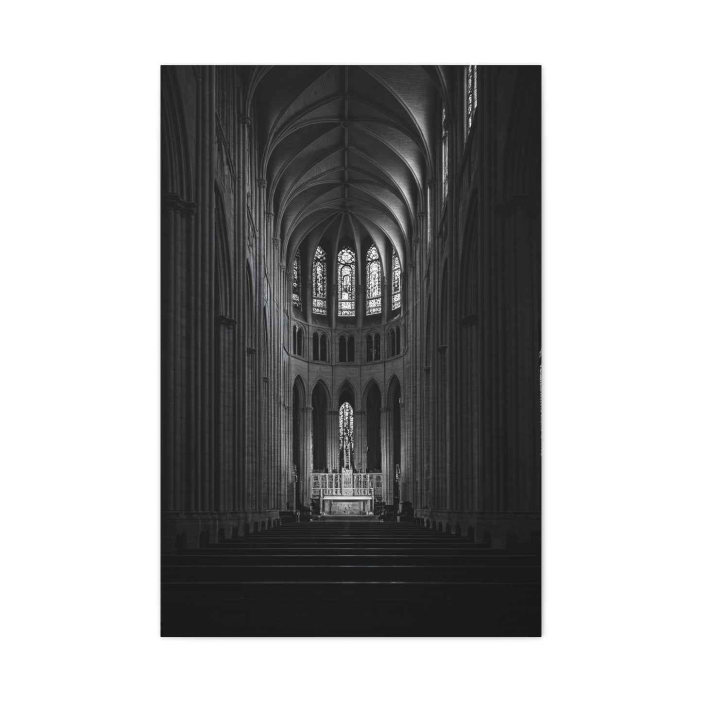Gothic Cathedral Nave Light Wall Art & Canvas Prints