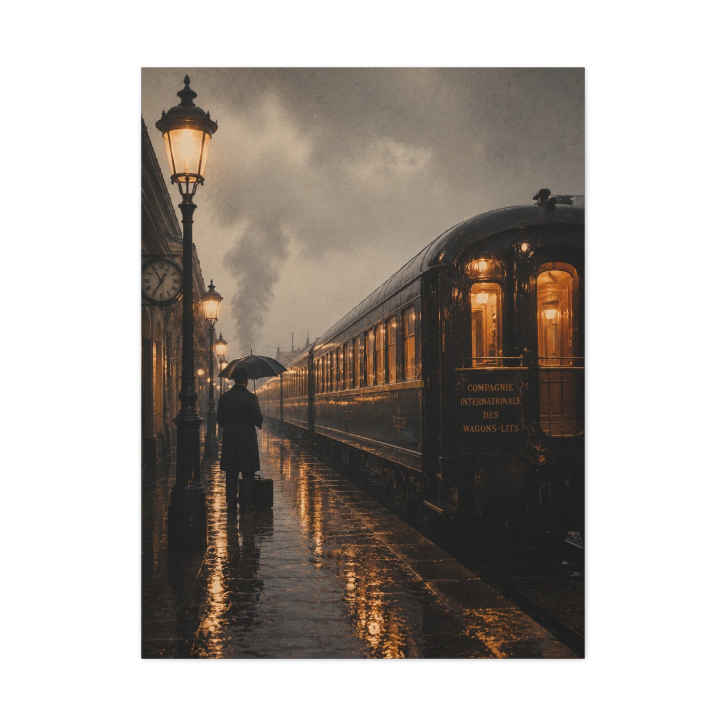 Classic European Night Train Journey Wall Art & Canvas Print