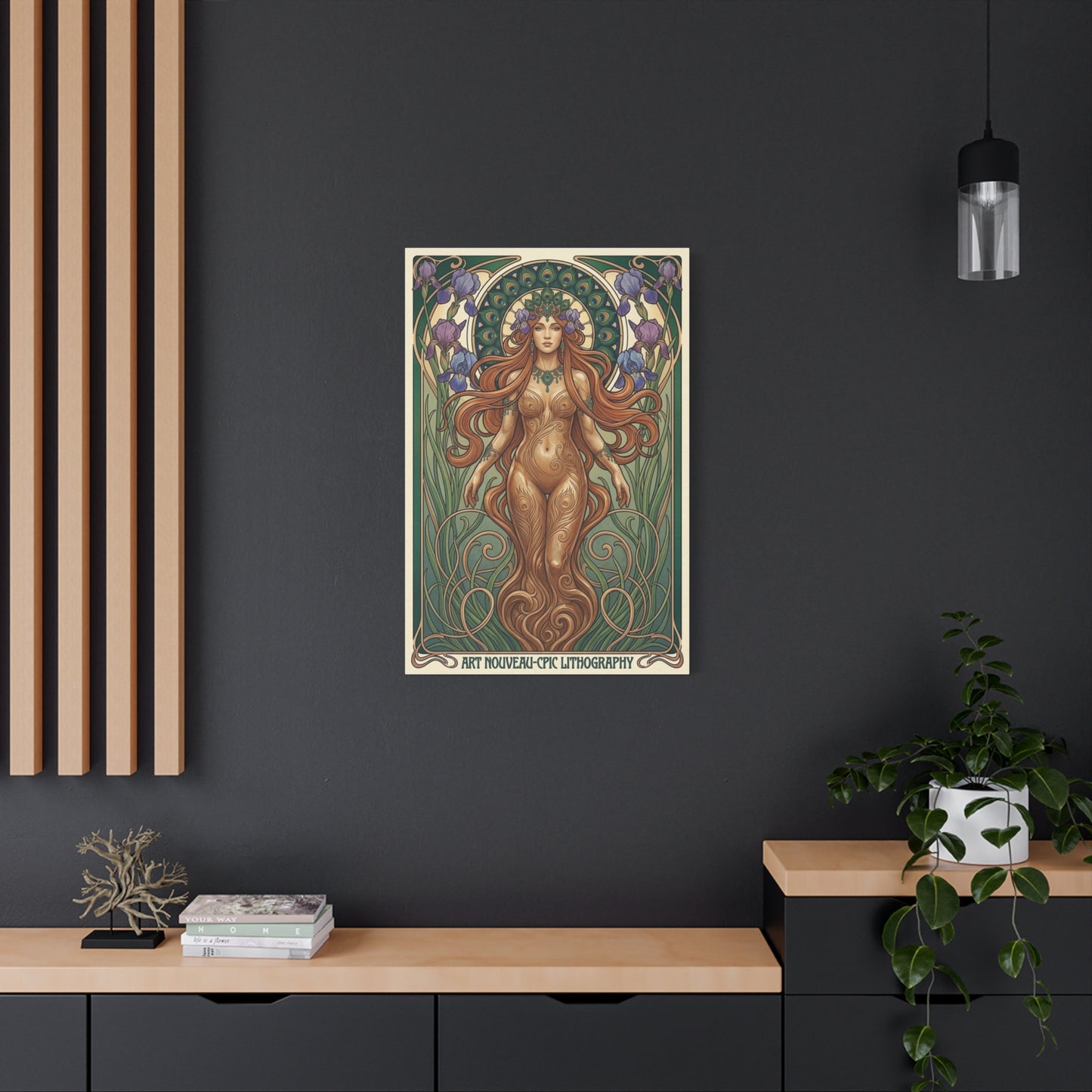 Art Nouveau Goddess Figure Wall Art & Canvas Print