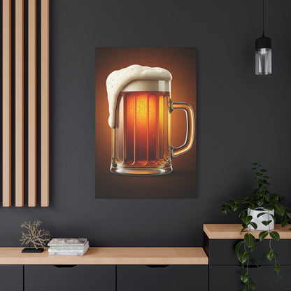Golden Brew Glow Wall Art & Canvas Print