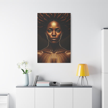 Radiant Tribal Goddess Portrait Wall Art & Canvas Prints
