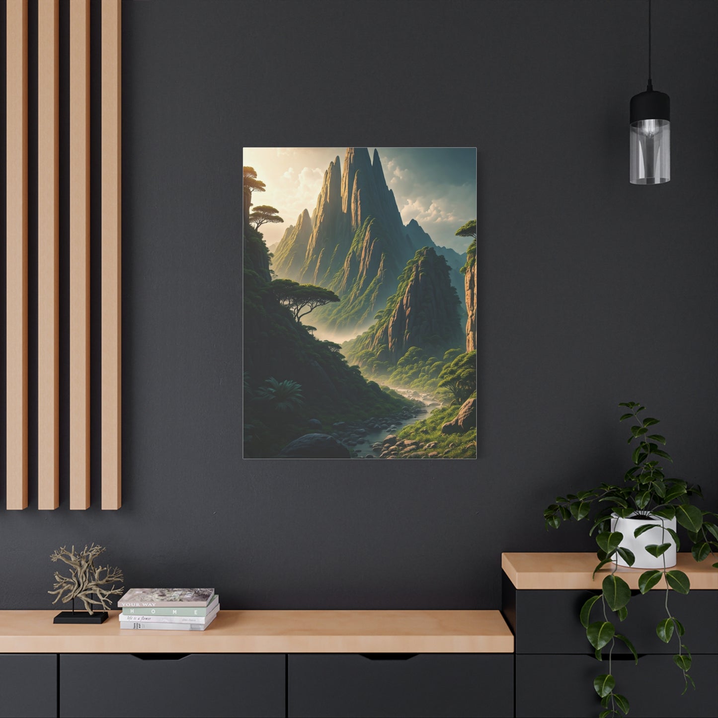 Mystical Mountain Valley Landscape Wall Art & Canvas Prints