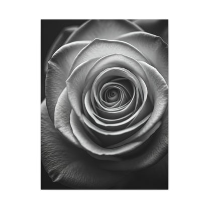 Monochrome Daisy Center Detail Wall Art & Canvas Prints