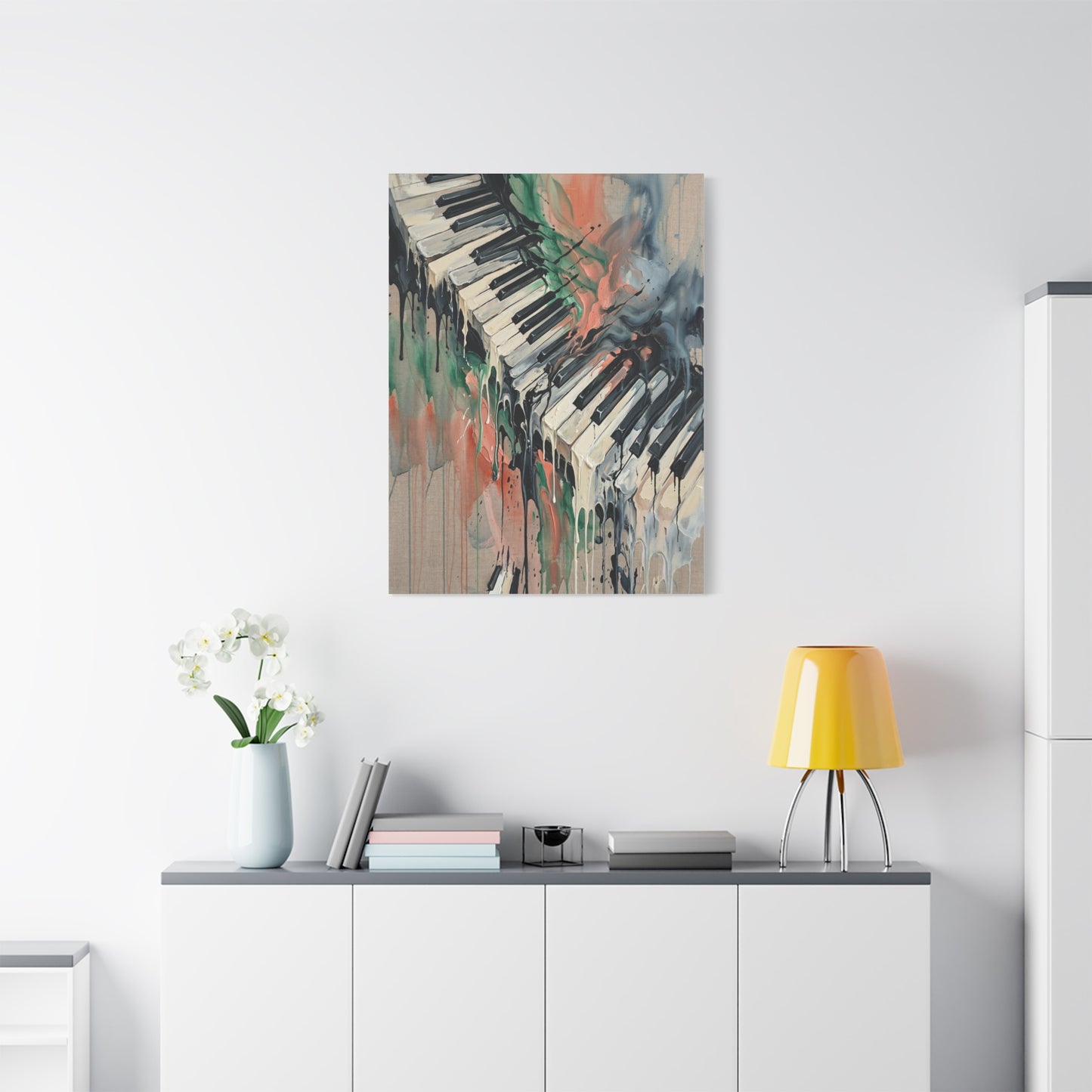 Abstract Piano Flow Expression Wall Art & Canvas Print