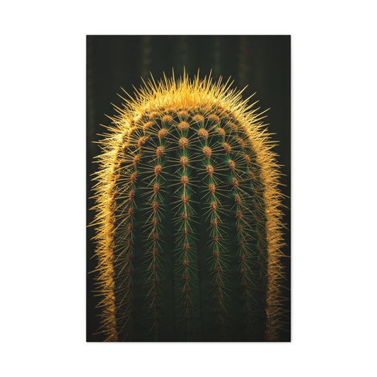 Radiant Barrel Cactus Glow Wall Art & Canvas Prints
