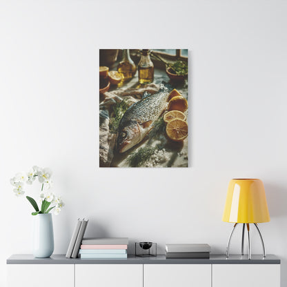 Fresh Whole Fish Mediterranean Prep Wall Art & Canvas Print