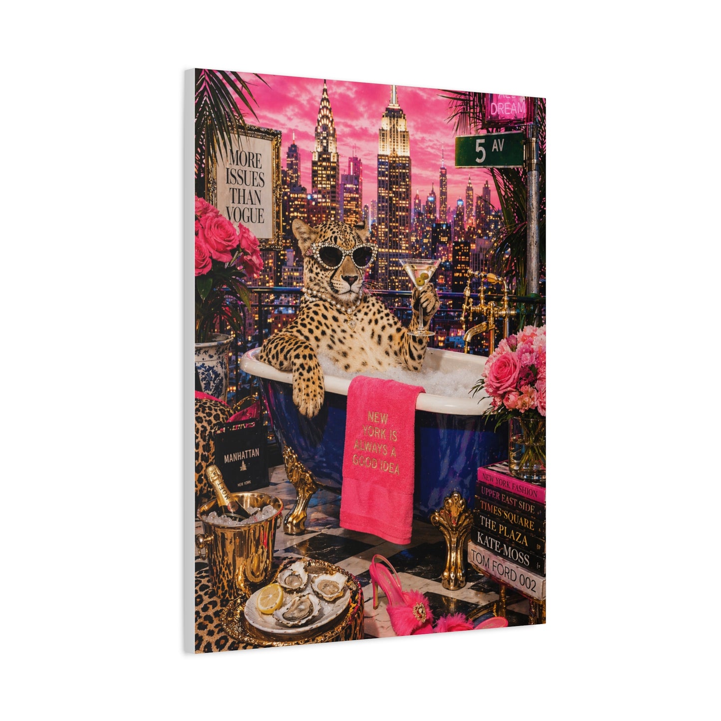 Pop Surreal NYC Luxury Scene Wall Art & Canvas Print