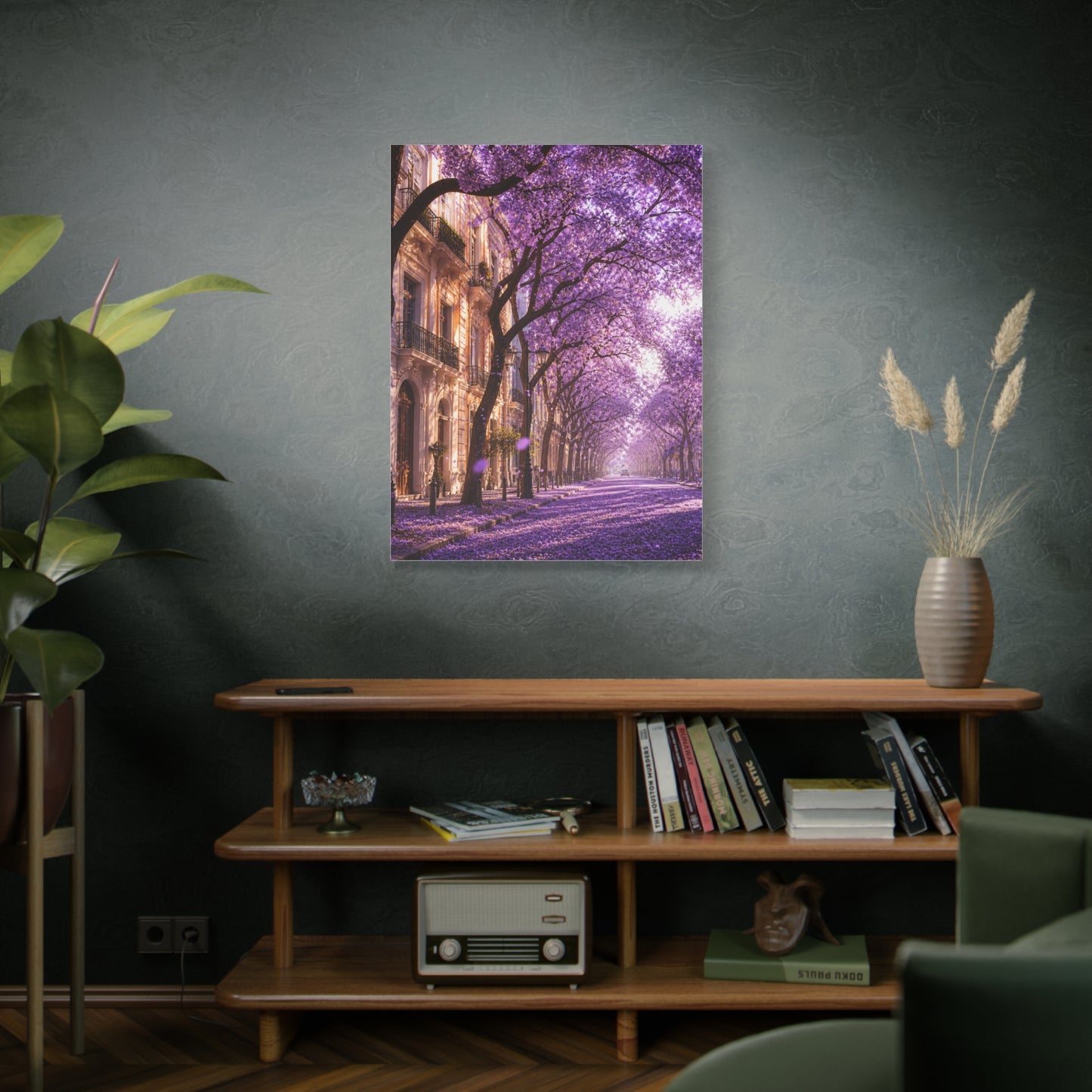 Jacaranda Blossom Boulevard Wall Art & Canvas Print