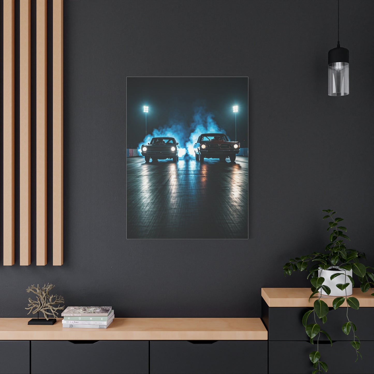 Twin Blower Launch Camaro vs Firebird Wall Art & Canvas Prints