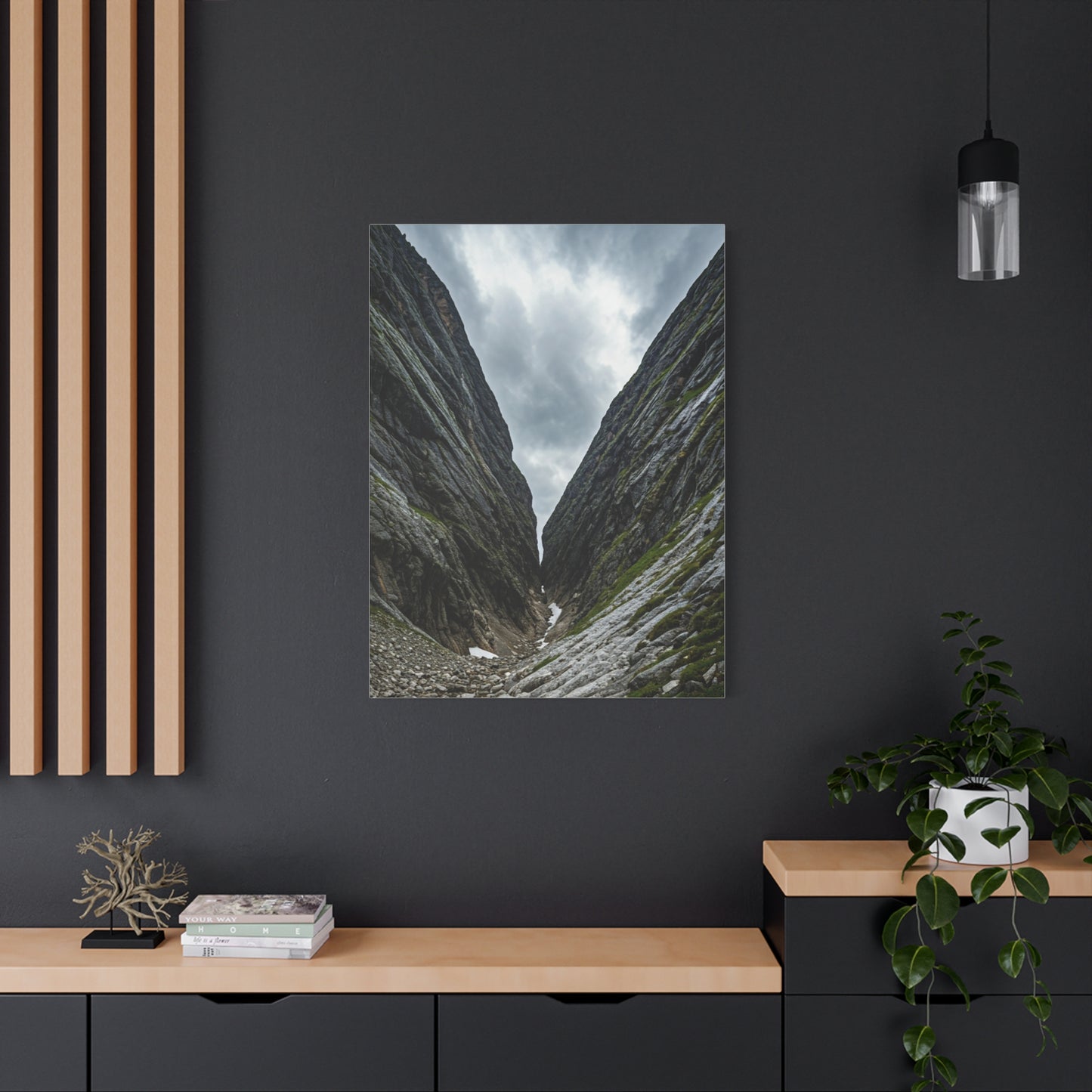 Between the Mountains Wall Art & Canvas Prints