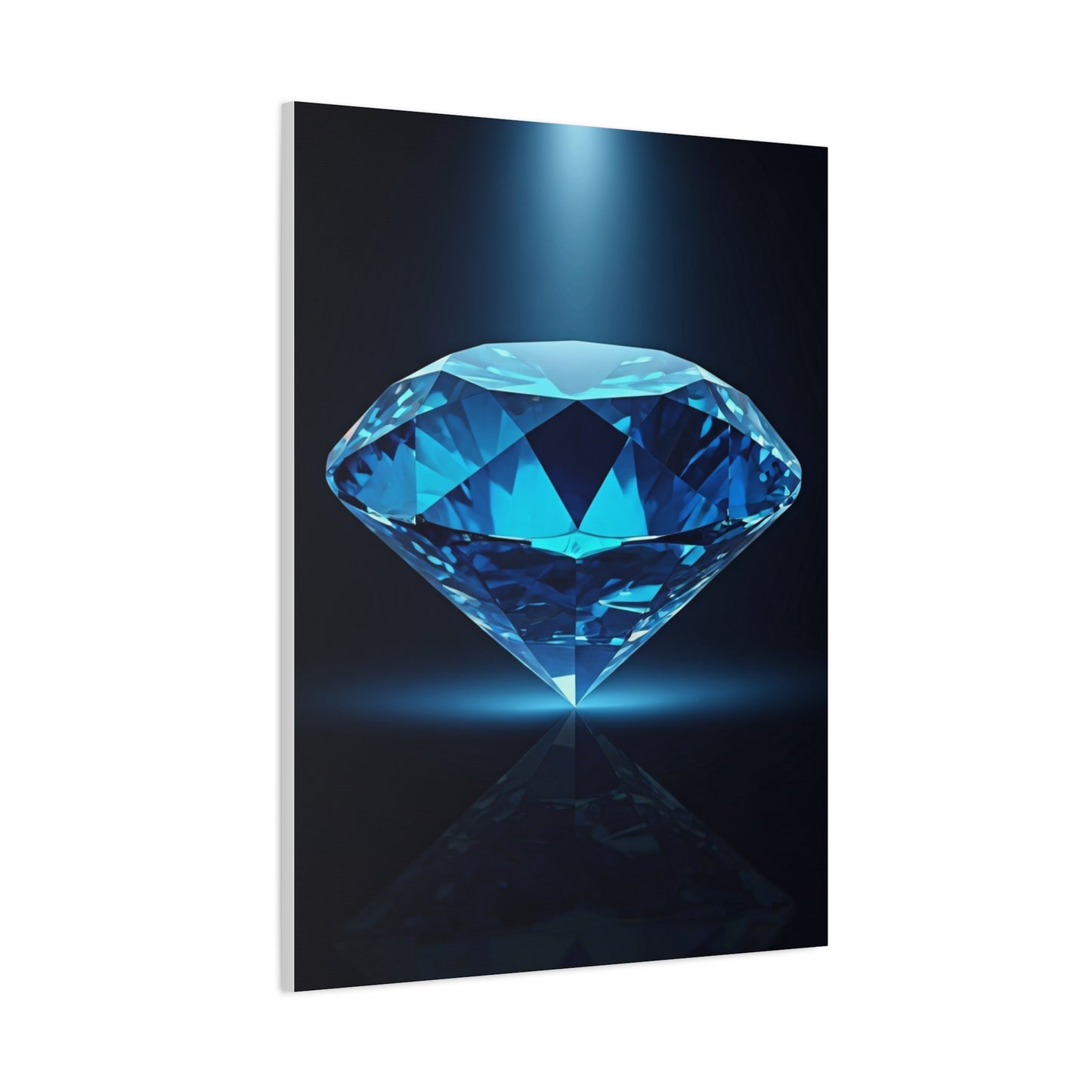 Blue Diamond Reflection Wall Art & Canvas Prints
