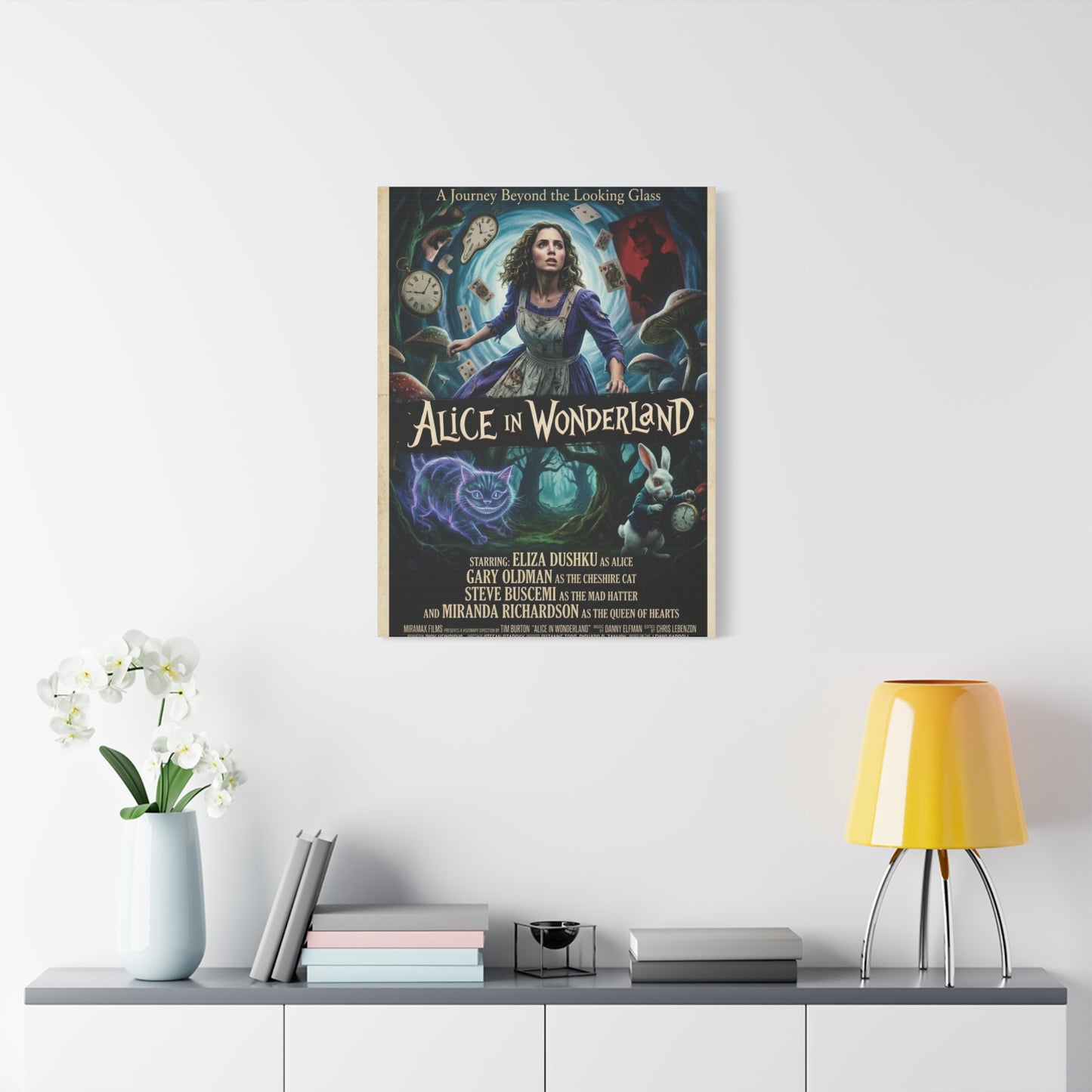 Alice in Wonderland Movie Poster Wall Art & Canvas Print