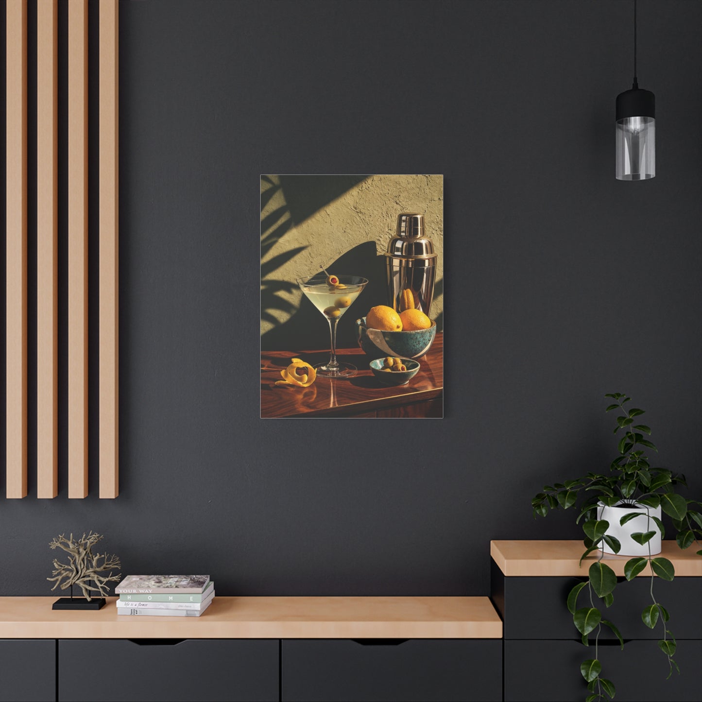 Graphic Cocktail Bar Still Life Wall Art & Canvas Print