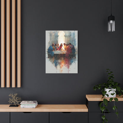 The Last Supper Watercolor Reflection Wall Art & Canvas Print