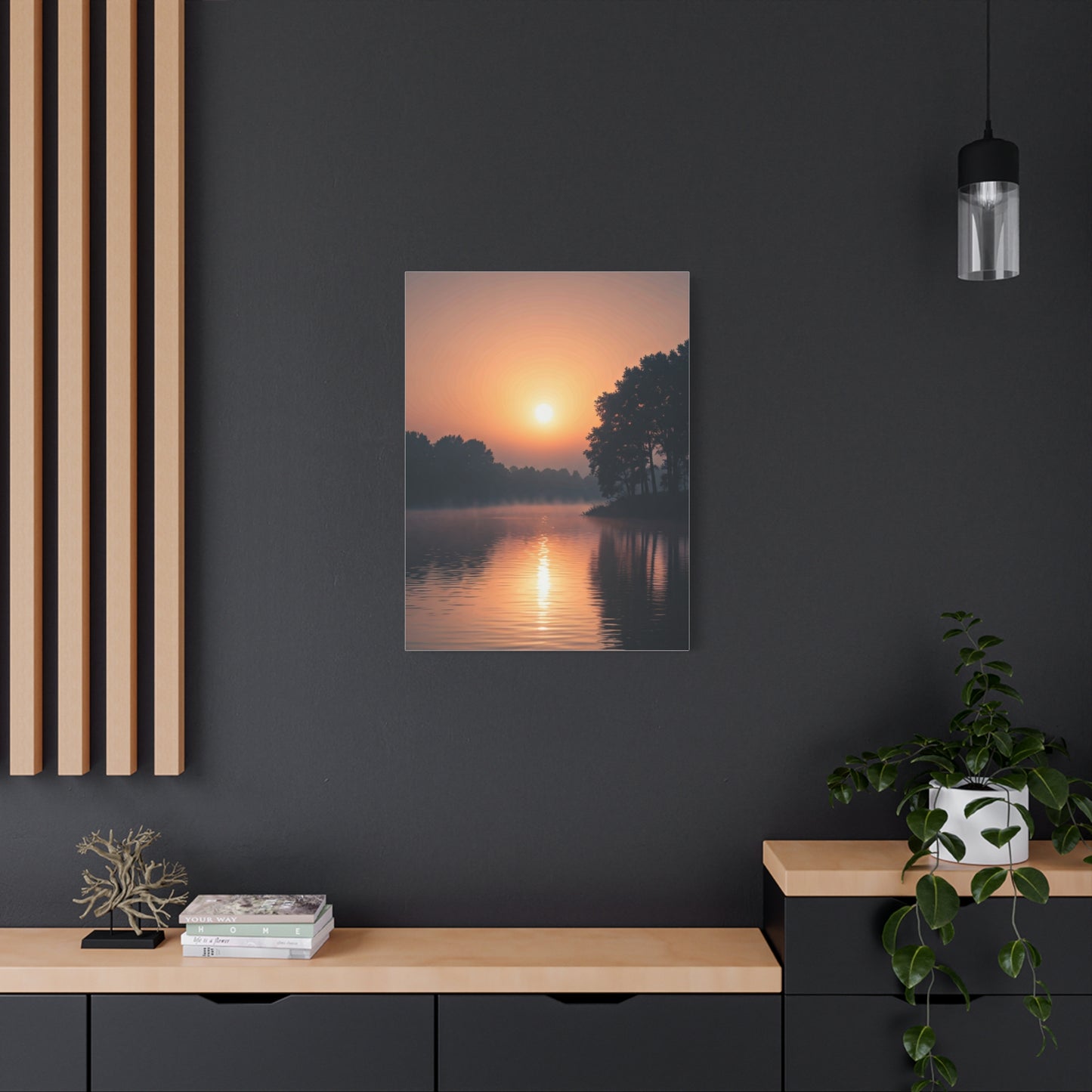 Sunrise Lake Reflection Wall Art & Canvas Prints