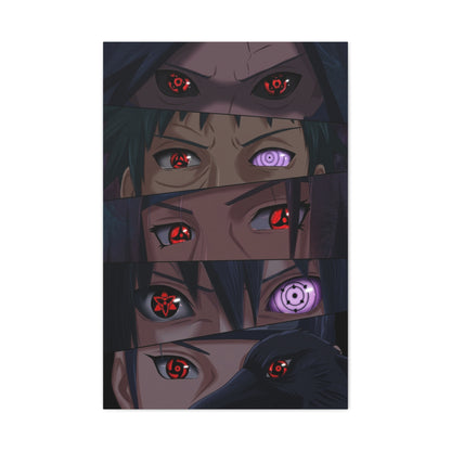 Naruto Uchiha Visual Prowess Eyes Poster Wall Art & Canvas Print