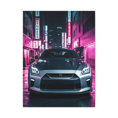 Nissan GT-R R35 Tokyo Neon Nights Wall Art & Canvas Prints